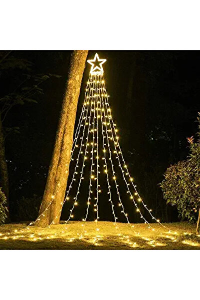 naniland.ro Διακοσμητική λάμπα κουρτίνας LED 208 LED 2μ θερμό λευκό, Μοντέλο ...