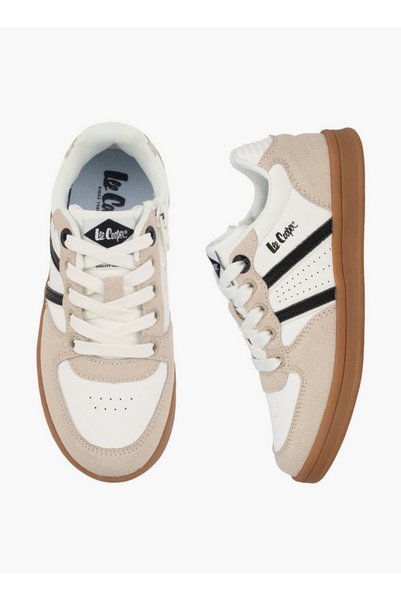 Lee Cooper حذاء رياضي للفتيات بتصميم مجزأ وأربطة عند الكاحل