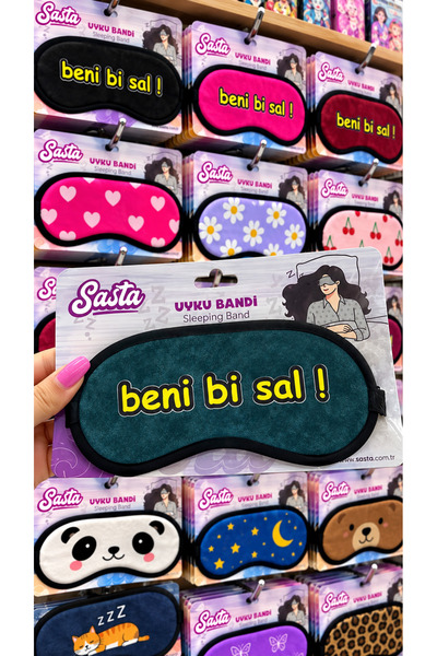 Kokoş Uyku Bandi (Beni Bi Sal) Written on It