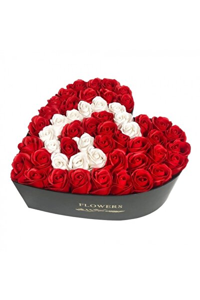 OEM Aranjament floral personalizat cu litera G, cutie neagră în formă de inim...