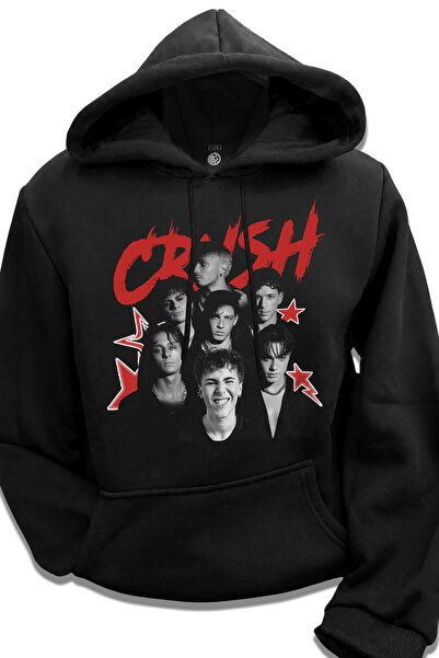 EZG Business Crush Grup Boyband Design CRUSH Hanorac roșu cu glugă pentru băr...