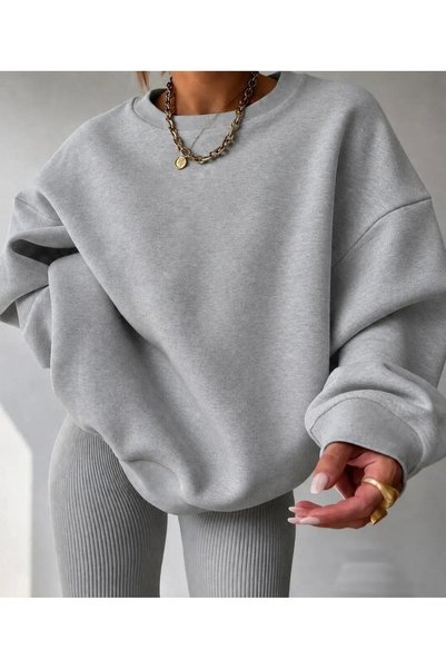 NIGRUM PARDUS Plus Size Round Neck Solid Color 100% Cotton Super Soft Hip Hop...