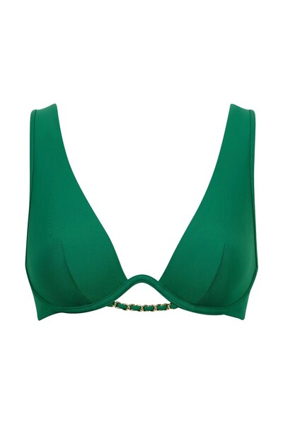 Aubade Sparkling Treasure Mono-Telli Triangle Bra with Gold Jewelry Chain, St...