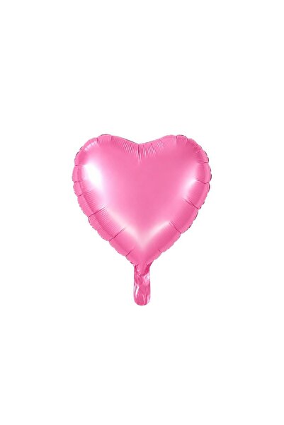 Patladı Gitti Pink Heart Foil Balloon 18 Inches - 45 cm