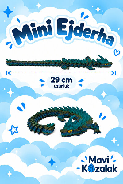 29 cm Mini Ejderha – Hareketli Eklemli Ejderha Figürü