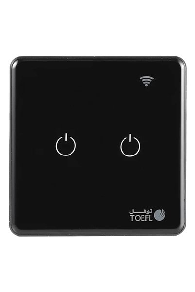 Generic Brand Smart Switch Dual Black Cover Remote Control Wifi Easy Use Touc...