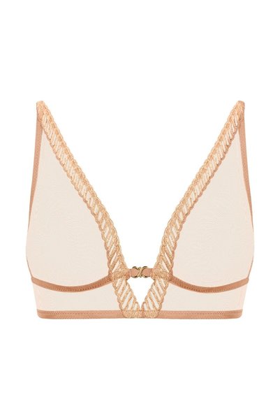 Aubade Sheer Emotion Triangel Bh, Grs Certified, Transparent Tulle Bra