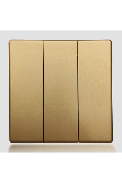 Generic Brand مفتاح ثلاثي بيانو ذهبي سادة - 3038