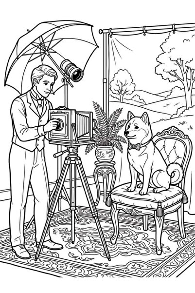 Disney AVENTURILE CĂȚELULUI SHIBA INU CARTE DE COLORAT A4 100 ILUSTRATE