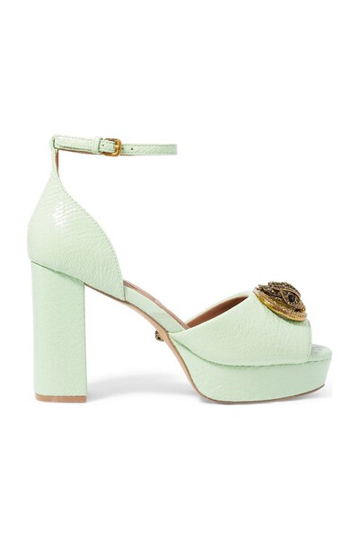Kurt Geiger Chelsea Platform Heels - Light/Pastel Green