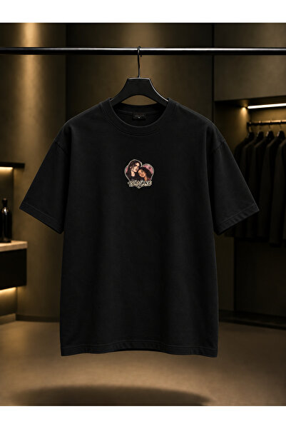 fame-stoned Skins Rich & Grace — Mini Printed Unisex 100% Cotton Black T-Shirt