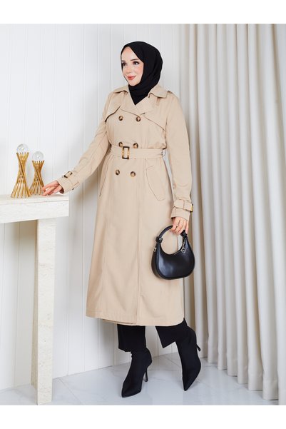 Sems Kemerli trenckot tas renk