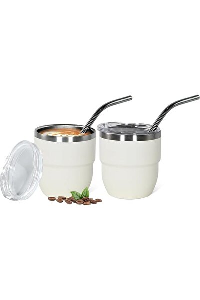 AZONEE Demitasse Vacuum Insulated Espresso Cup 4oz Double Wall Stainless Stee...