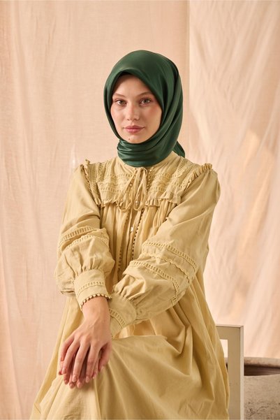 Silk Home Lorena-Silk Home Shiny Scarf Green