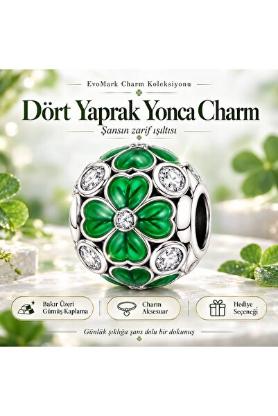 Dört Yaprak Yonca Charm KTC2269