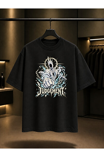 fame-stoned Ultrakill Minos Judgement Printed Unisex 100% Cotton Black T-Shirt