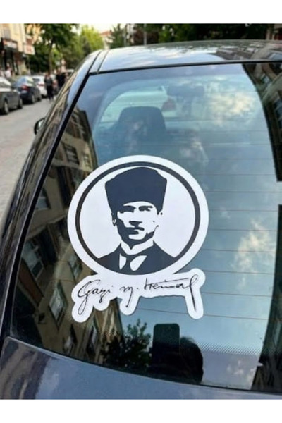 Smart Garage Gazi Mustafa Kemal Atatürk imzalı oto sticker