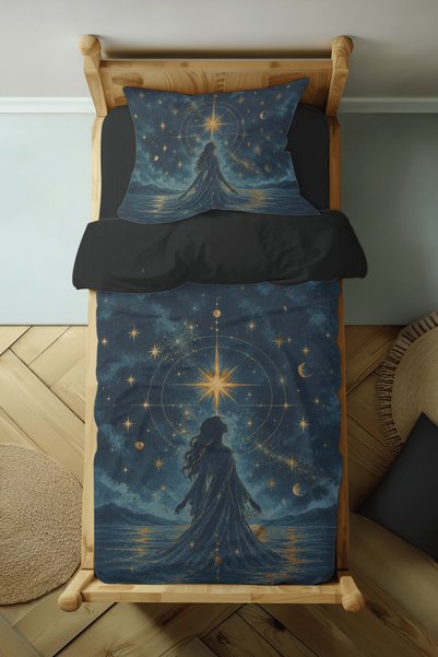 Luvis Store Arcana Collection: the Star Star Card Patterned Single Duvet Cove...