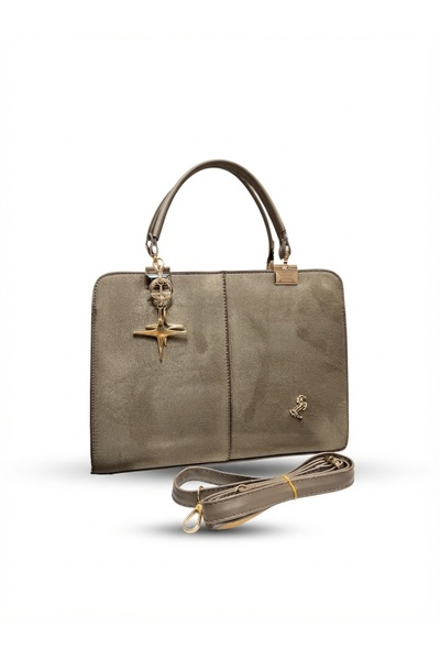 H&D COLLECTİON Suede Miami Polo Clup Women's Handbag with Accessory Gift