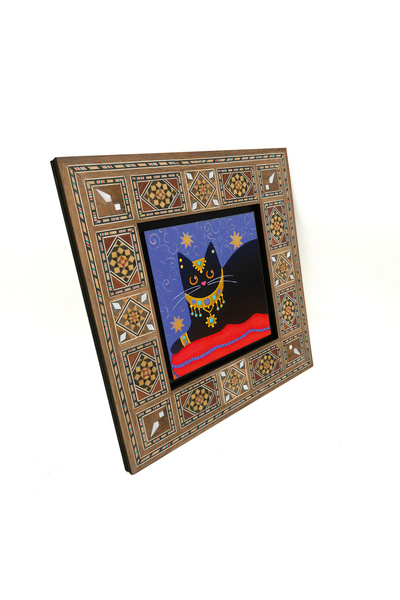 Sadrazam Pictură MDF Levant 20x20 cu imprimeu pisică KRG-167