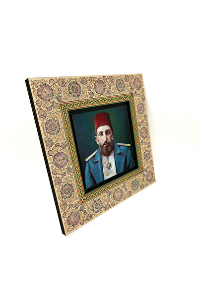 Sadrazam 2. Portret Abdülhamida, štampano na MDF-u 20x20, pozlaćena slika KRT-96