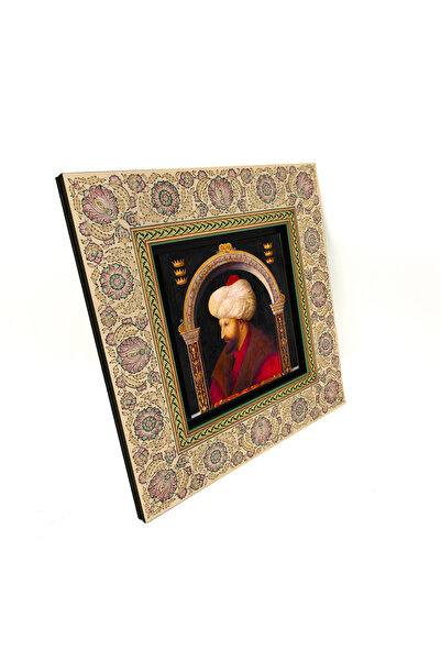 Sadrazam Portretul lui Fatih Sultan Mehmet, imprimat pe MDF 20x20, tablou cu ...