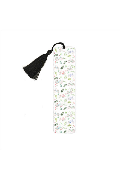 Sadrazam Bicycle Pattern Printed Bookmark 5X19 Bookmark-133