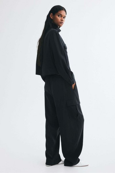 H&M Viscose-blend pull-on trousers