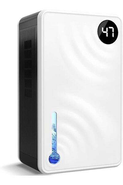 KASTWAVE Dehumidifiers for Home (1000 Sq.Ft), 98 Oz Dehumidifier with Humidit...