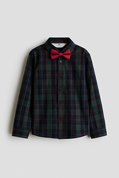 H&M Gömlek ve Papyon İçeren 2 Parçalı Set