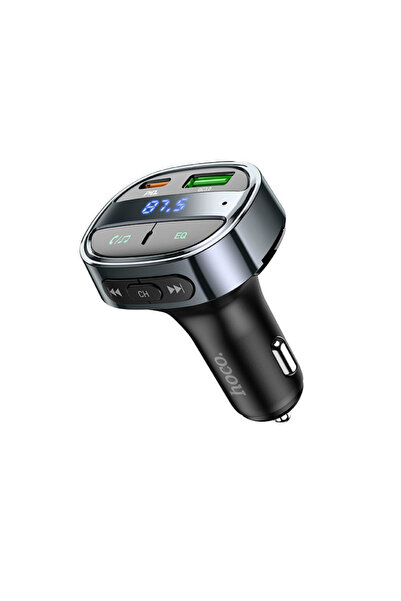 Hoco Διαμορφωτής FM Bluetooth E70, 1 x USB-A - 1 x USB-C - microSD