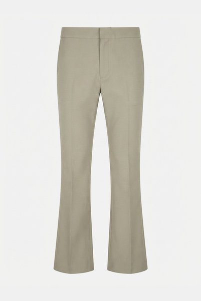 AUXOM Men's Formal Trousers - Light Grey