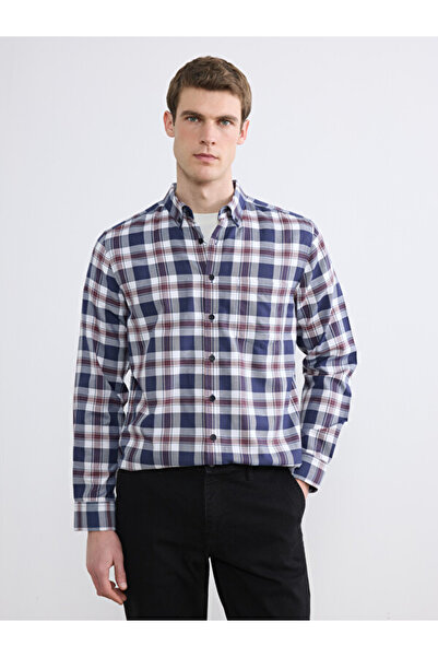 LC Waikiki Esvab • Modern & Distinctive Standard Fit Checkered Embroidered Me...