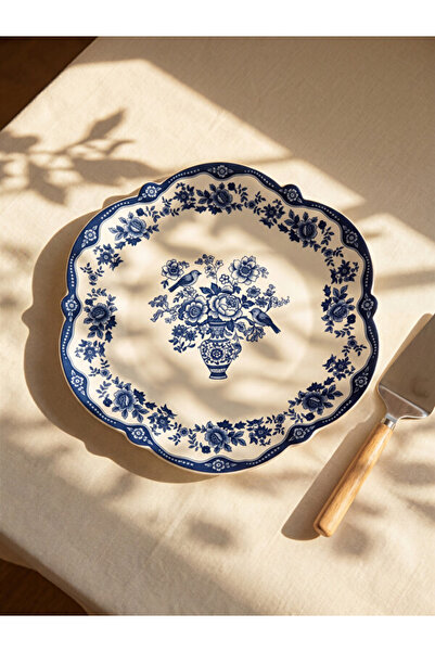 LC Waikiki Esvab • Modern & Distinctive Flower and Bird Embroidered Serving P...