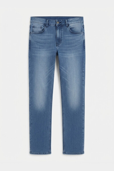 AUXOM Men's Jeans - Light Blue