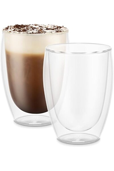 Bodum Pavina Set of 2 Thermal Double Wall Glasses, Capacity 360mL, Clear, Hea...