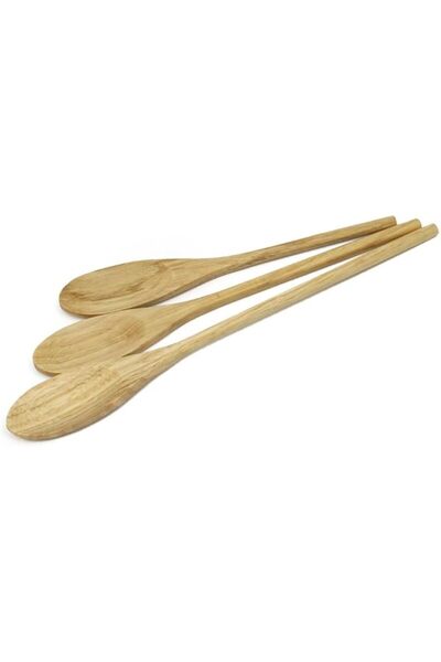 Chef Craft Wooden Spoon Set 3 Pc. 10" Thru 14"Hardwood
