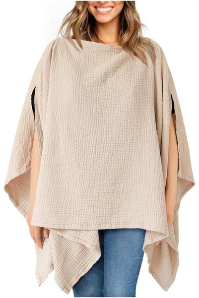 Tazweeq Muslin Nursing Cover for Breastfeeding, 360 Degrees Full Privacy, Bre...