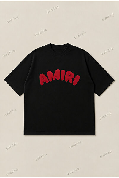 Moon Dancer Amiri crveni logo, široka unisex majica sa širokim krojem, 100% p...