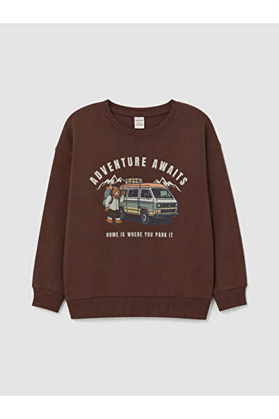 LC Waikiki Printed Boys' Thick Sweatshirt for Style Enthusiasts from Uzg Store