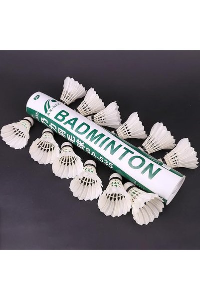 Nailive Badminton Shuttle 10 Pcs Feather Shuttlecocks Badminton Balls for Ind...