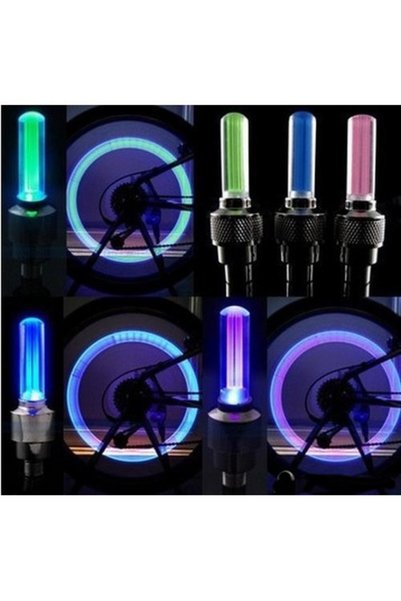 EnSonu Hareket Duyarlı Led Bisiklet Motorsiklet Sibop Işığı Teker Lambası