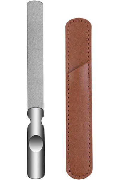 Yelajoy Stainless Steel Nail File，Double Sided Metal Fingernail File，with Ant...