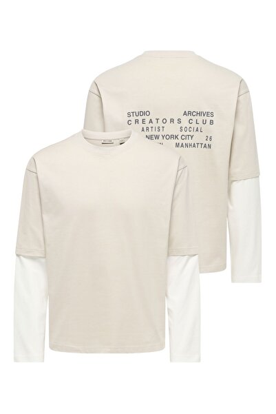 Only & Sons Μπλουζάκι ONSADON Boxy Διπλής Στρώσης