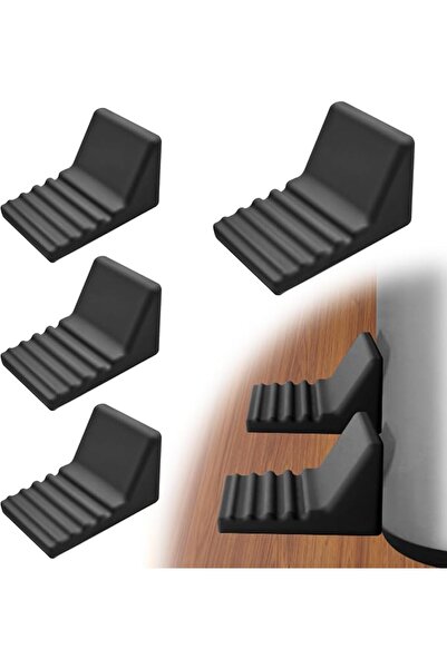 SYOSI 4 Pcs Heavy Duty Trash Can Wall Protector, Anti-Slip Silicone Garbage B...