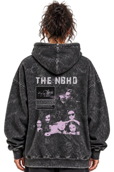 SEVBANO The Neighbourhood Rock Metal Music Band Printed Unisex Oversize Washa...