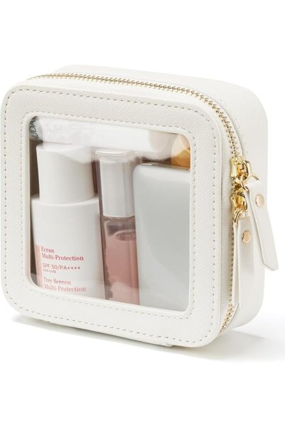 HaveLovely Small Cosmetic Bag for Purse Mini Makeup Bag for School Cute Clear...