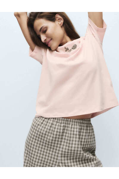 Marks & Spencer Pamuk Karışımlı Desenli Pijama Takımı