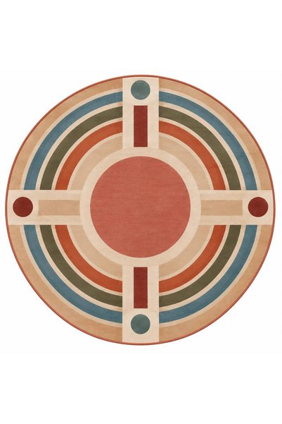 Rugs Modern Halı Eta Symmetrical Pattern Woven Base Decorative Carpet Eta4332