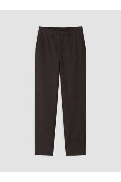 LC Waikiki Lcw Vision Brown Regular Fit Men's Trousers with Nevavm Difference